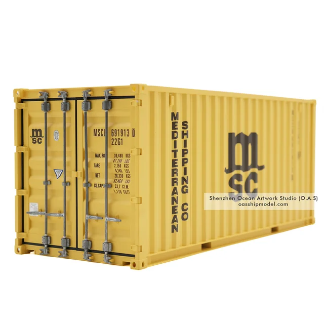 O.A.S Container Model Factory 20GP Plastic Crafts Shipping Boxes MSC Container Model