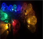 Holiday DC24V 30LED Iron Droplet Lantern 8 Mode LED Lamp String Holiday Decoration Light