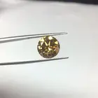 Loose Gemstone Natural Cut Loose Diamond Yellow Round Shape Stone Moissanite Loose Gemstone