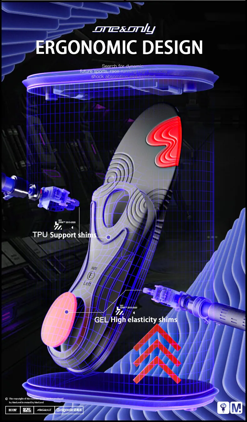 Poron Cushioning Marathon Sports Insoles for High Elastic Sprint Poron Cushioning Marathon Sports Insoles for High Elastic Sprint