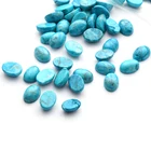 Western Turquoise Nature Turquoise Dyeing Stone Oval Cabachon 10x14mm Jewelry Stone