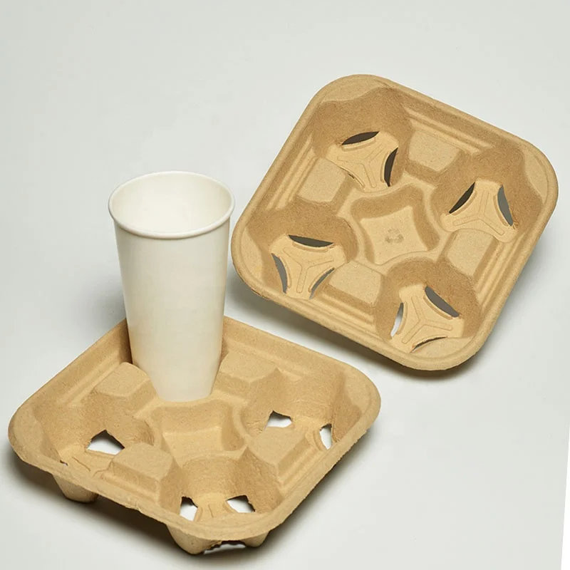 product recyclable paper lining smooth surface customized design high quality pulp tray for bottle-57