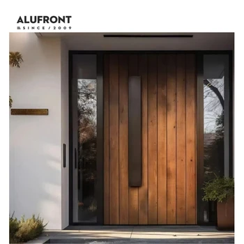 Modern Style Thermal Break Aluminum Main Door Entry Front Doors Security Outdoor for House Villa