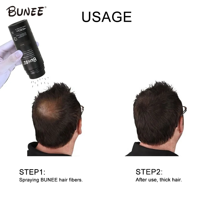 powder for thinning area with pomade natural hair building fiber
