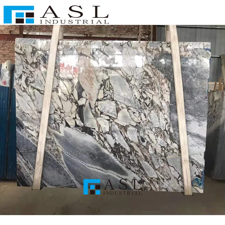 Factory direct selling cheap elephant white marble tile blue galaxy table board polished marble flooring tile