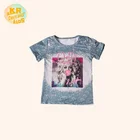Girls Ready To Ship 2 Piece Pants Set Kids Boutique Outfit Little Girls Denim Clothing Sets