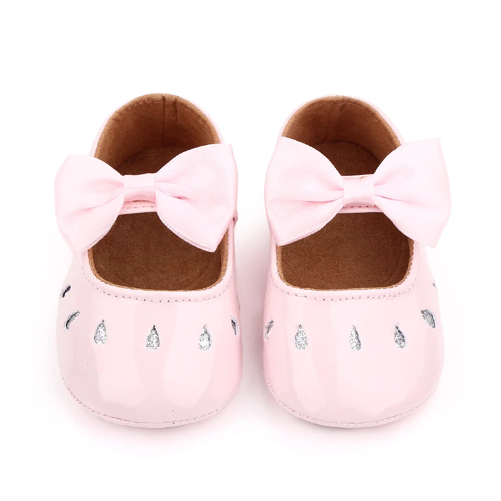 Hot Selling Beautiful Soft PU Leather Baby Girl Shoes Dresses Shoes for Babies supplier