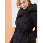 Jacket Women Winter Coats Casual Style 96% Cotton Long Thick Winter Coat Women Padded Jacket Down Jacket Fabric