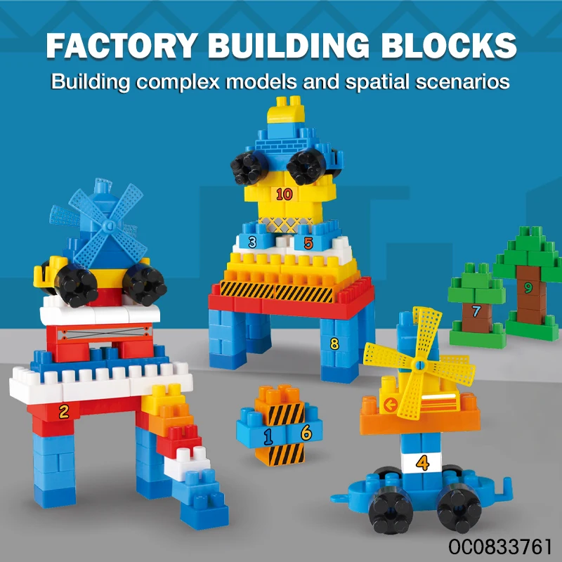 163pcs brain development big building block sets diy toy for kids