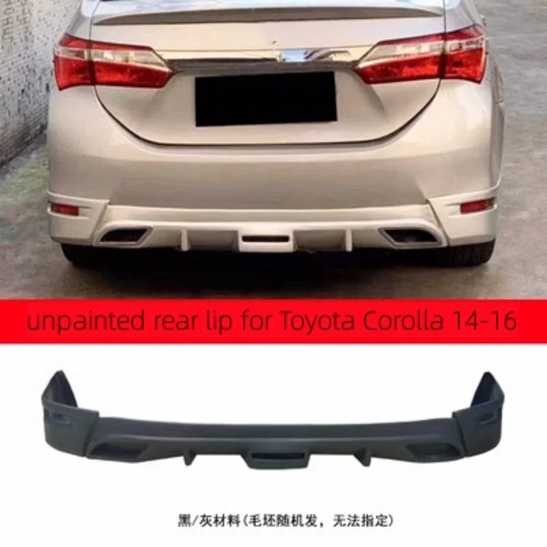 Abs Material Body Kit Front Bumper Rear Lip For Toyota Corolla 107ff