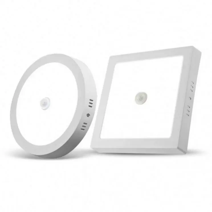 led body sensing panel light Square sensing downlight intelligent open-mounted circular intelligent sensor ceiling light