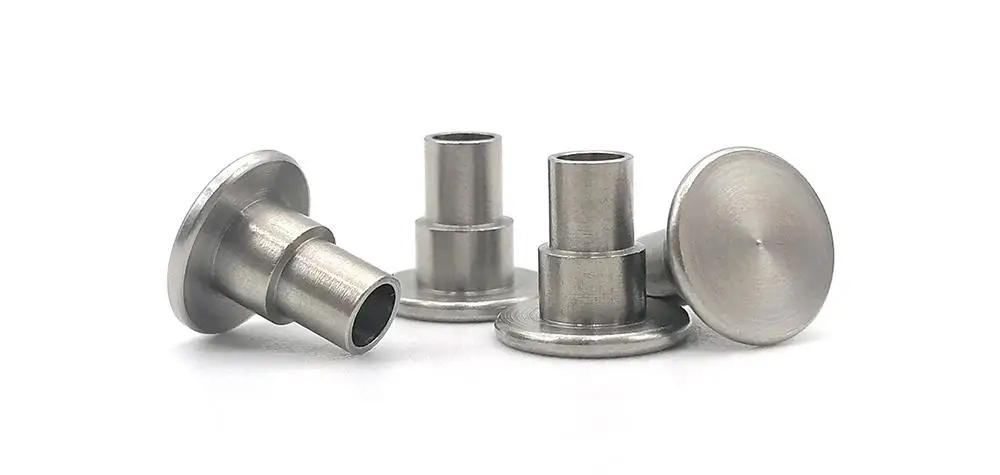 semi-tubular rivets