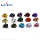 Pear Gems Languang Hot Sale Water Drop Cut Pear Shape Natural White Diamond Loose Gemstone Cubic Zirconia Gems