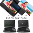 Dvd 11.5" Portable DVD Player Built-in Rechargeable Battery 9" Swivel Screen Support CD/DVD/SD Card/USB