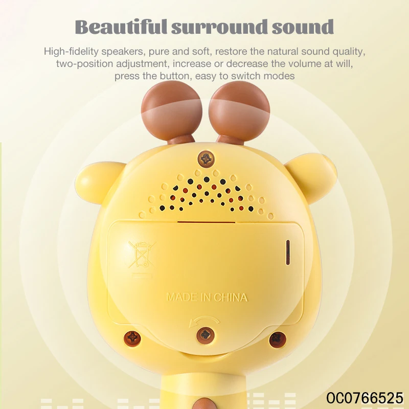 Baby rattle baby's favorite sensory fidget light music toy for 6 m+