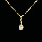 Fashion Jewelry New Fashion Wholesale 18K Gold Plated Zircon Necklace Earrings Jewelry Set For Women