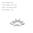 Beautiful Rings Beautiful Wholesale Crown Shape Cubic Zirconia 925 Sterling Silver Rings Jewelry For Women