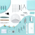 Polish Gel Set In Stock Hot Sale Salon DIY Pack 10 Colour UV Gel Nail Gel Polish Set With Tools UV Lamp