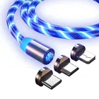 Charger Free Sample 1m LED Fluid Light Magnetic Charger Cable