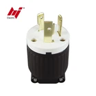 Electrical Plug Type UL Approved NEMA Plug L6-30P 30A 250V Twist Locking Electrical Plug Industrial Generator Plug