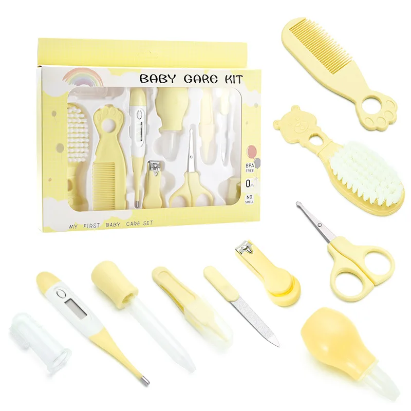 Brush Comb Nasal Aspirator Set Thermometer Tool Care 10 Piece Set