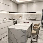 Stone Calacatta Gold Quartz Stone Slab For Kitchen Countertop Or Floor