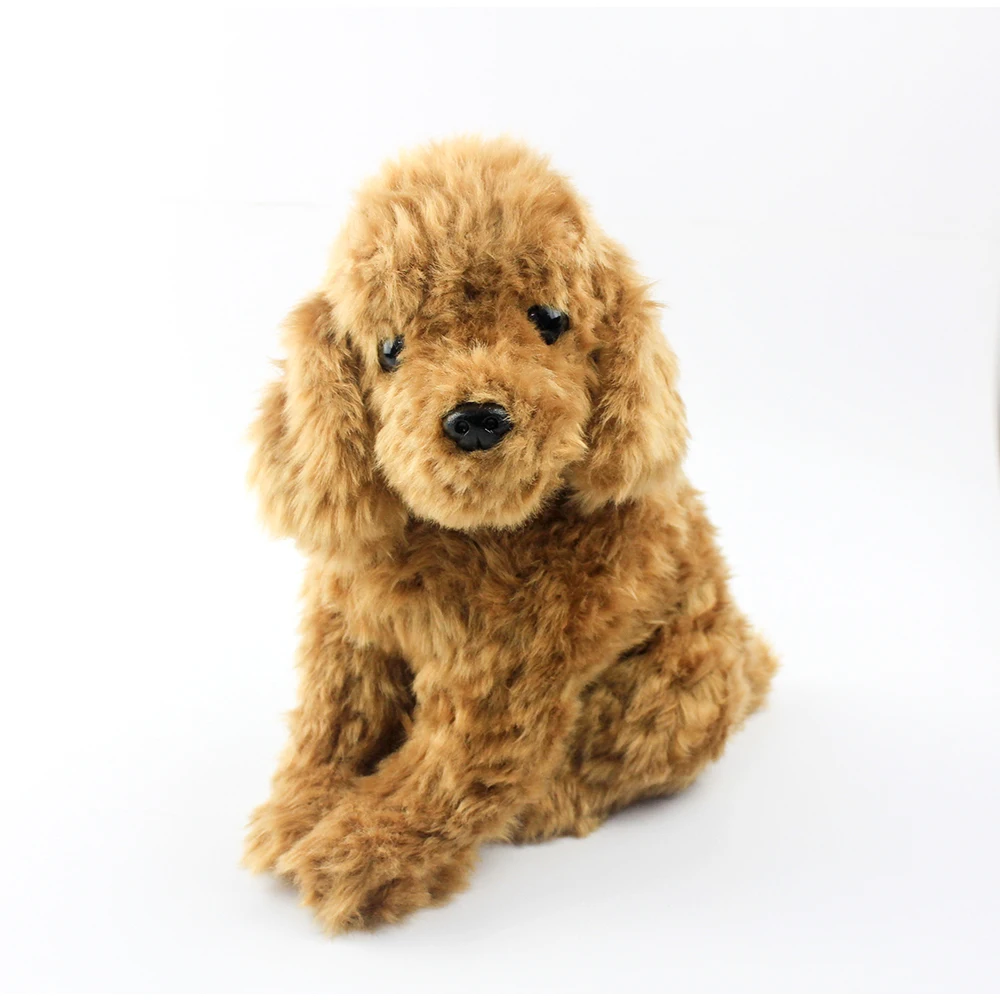 lovely design realistic animal poodle teddy puppy dogs plush