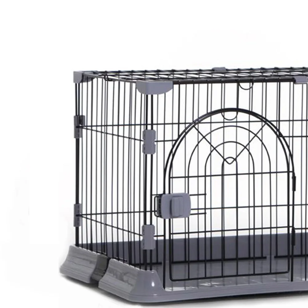 safe & reliable steel wire dog cage in 3 colours