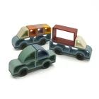 Toy Factory Wholesale High Quality Baby Stacking Silicone Toy Car Early Education Toy Car Stacking Toy