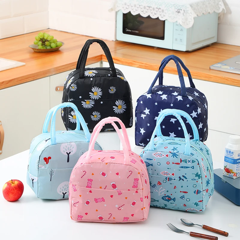 New lunch bag children school  lunch box bag large-capacity insulated lunch bag set