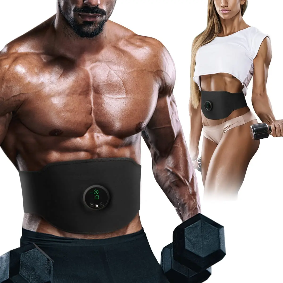 Machine ABS EMS Slim Muscle Stimulator Abdominal Toner Trainer Toning Belt 