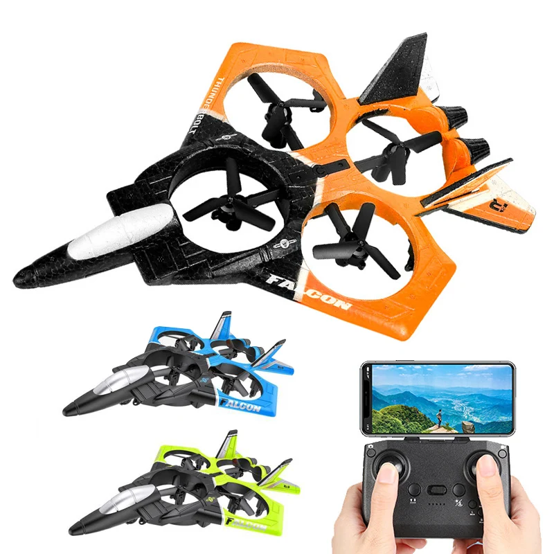 Multifunction aircraft rc remote control drone foam plane with 480P camera
