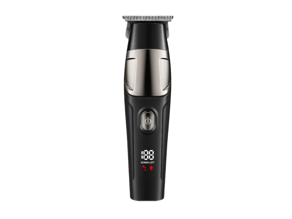 Professional Hair Clipper and Trimmer with 80Min Runtime Titanium Plated Blade and LED Display
