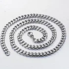 Jewelry Black Gold Punk Stainless Steel Necklace Choker For Men Women Curb Cuban Link Chain Hip Hop Jewelry