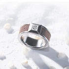 Ring Wedding Rings ClassicalSterling Silver Combination Set With White Ring Wedding Rings Jewelry