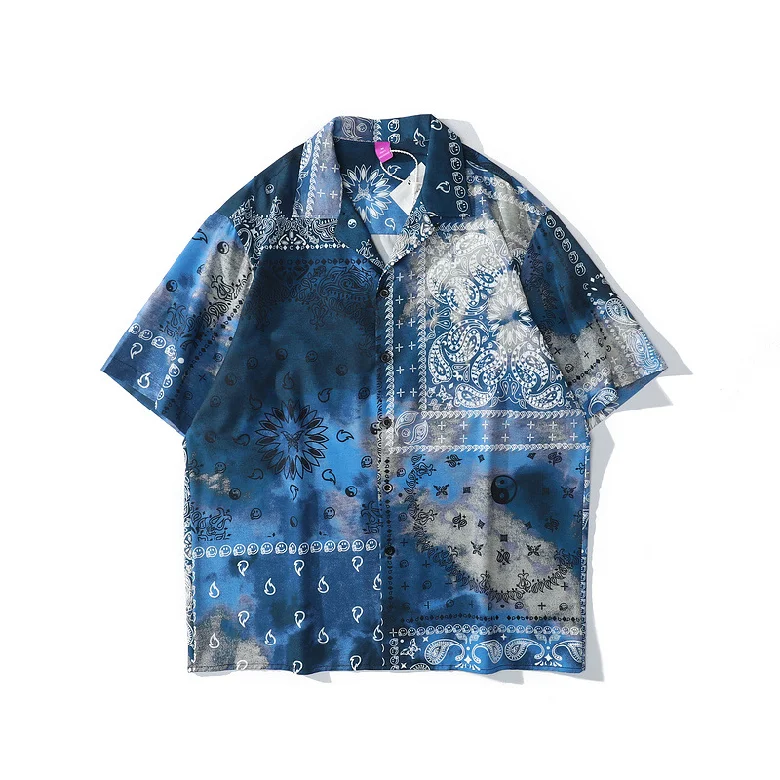different color bandana shirt