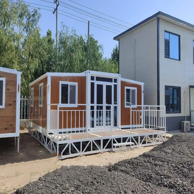 product luxury prefabricated 20ft australia 3 in 1 folding mobile homes 20ft expandable container house for sale-7