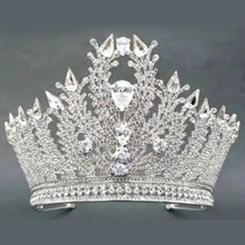 Cheap Prices And High Quality Of Wedding Rhinestone Crown Tiaras For Queens Baroque Full Crown