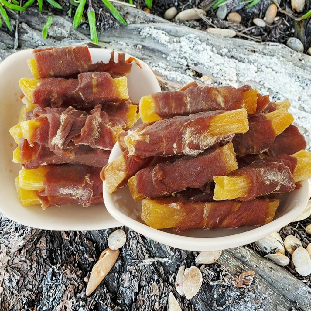 100% Natural Air-Dried Duck Jerky & Sweet Potato Treats-High-Protein Eco-Friendly Dog Snacks for Clean Teeth manufacture
