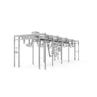 New Clothes Garment Walk In Wardrobe Chrome Tubing Hanging Rail Systems