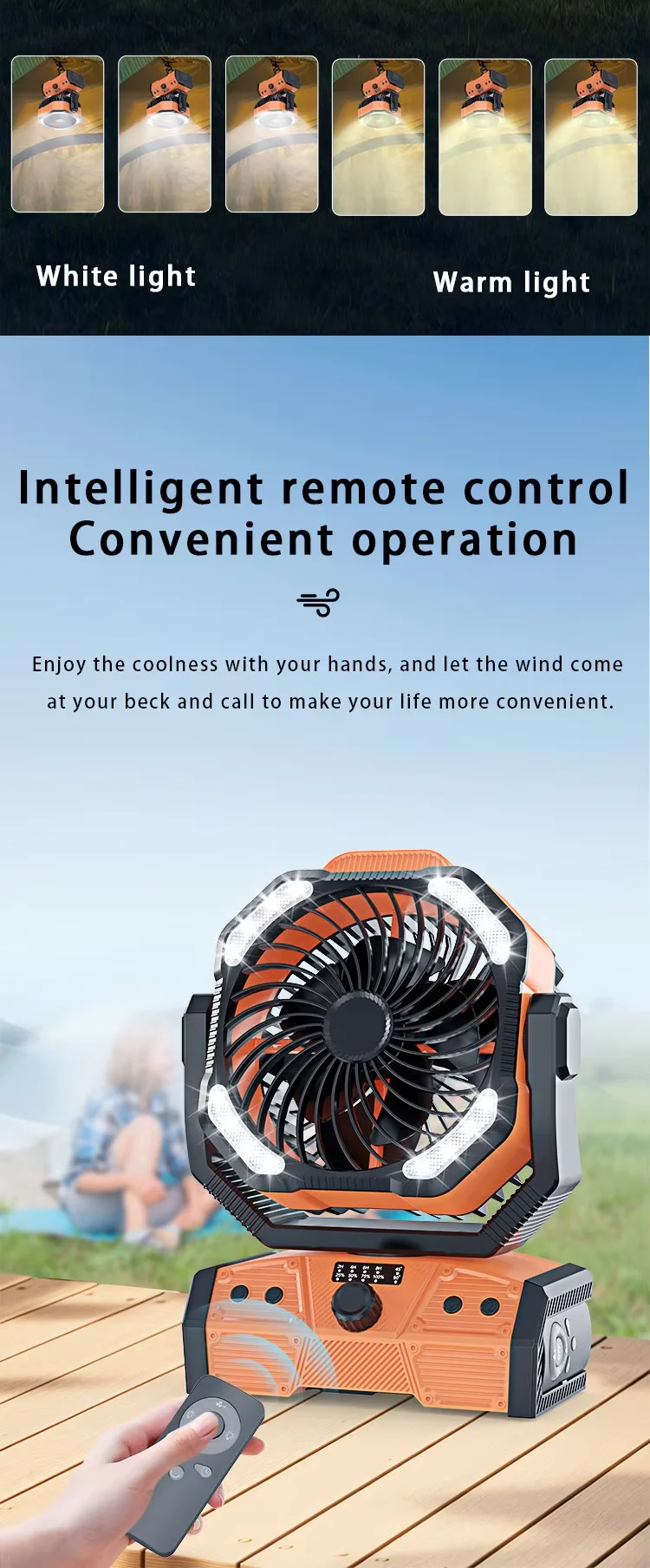 Table Fan, Portable, 30000mAh, USB - detail 14