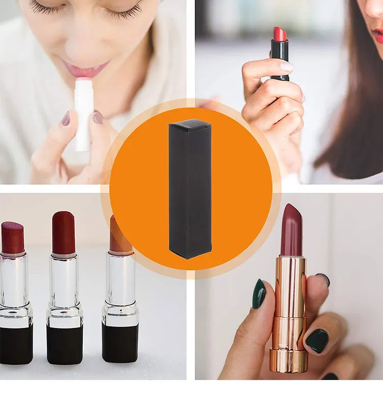 Black Empty Lipstick Tubes Diy Lip Balm Container Square Tube