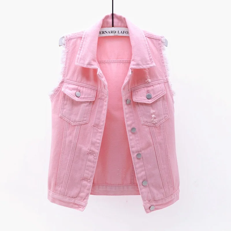 Jeans Waistcoat Sleeveless Jackets 