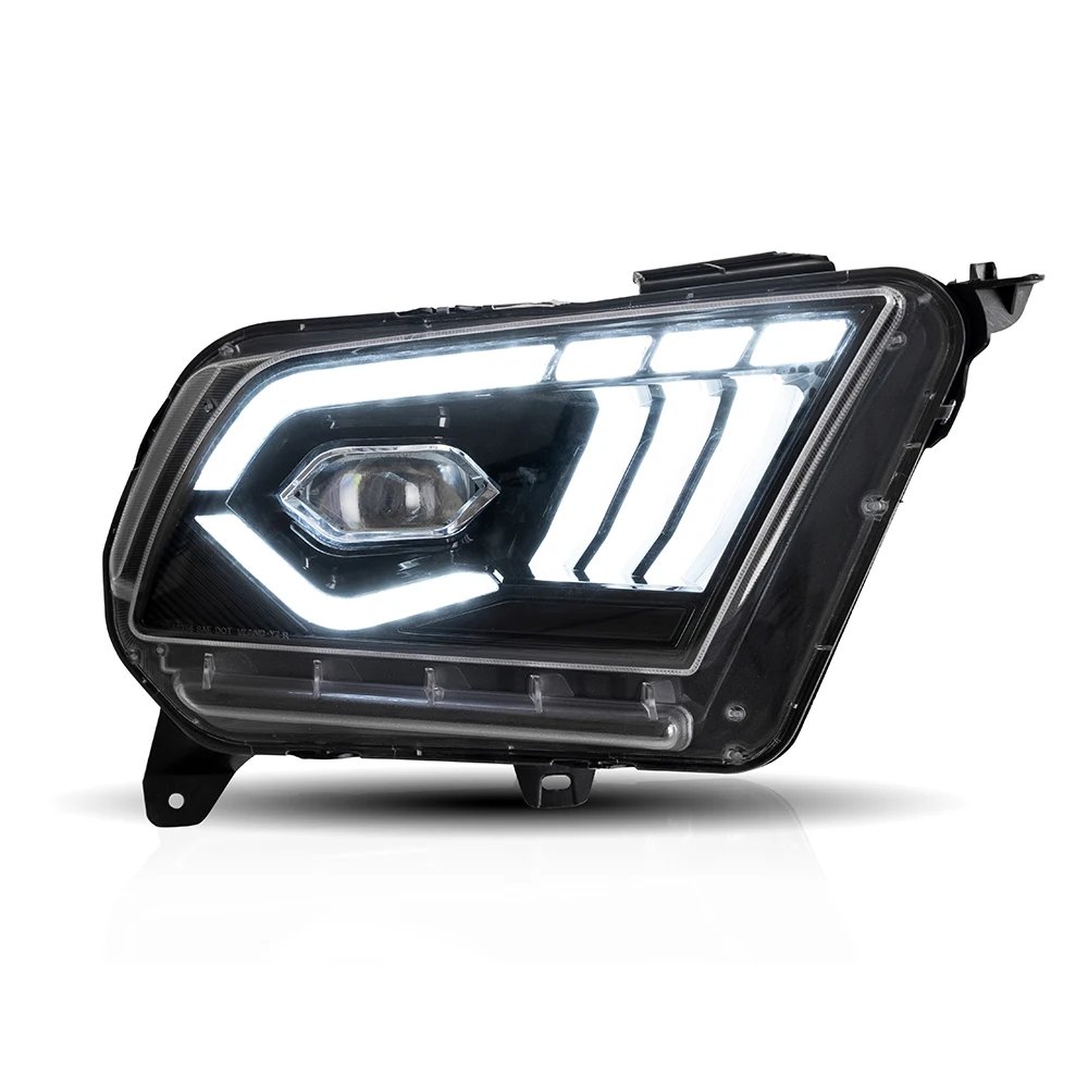 product headlight head light led lens headlights head lamp for ford mustang headlamp headlight 2010 2012 plug and play-6