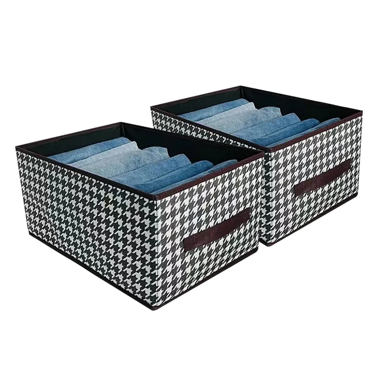 New Clothes Organizer For Closet Wardrobe Foldable Fabric Drawer Organizer for Clothing Pants Jeans Storage Box