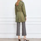 Coat Huiquan Long-sleeved Windproof Anti-wrinkle Casual Trench Coat