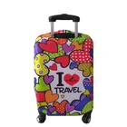 Luggage Cover Luggageluggage Travelsky Custom Printed High Elasticity Protective Spandex Luggage Cover