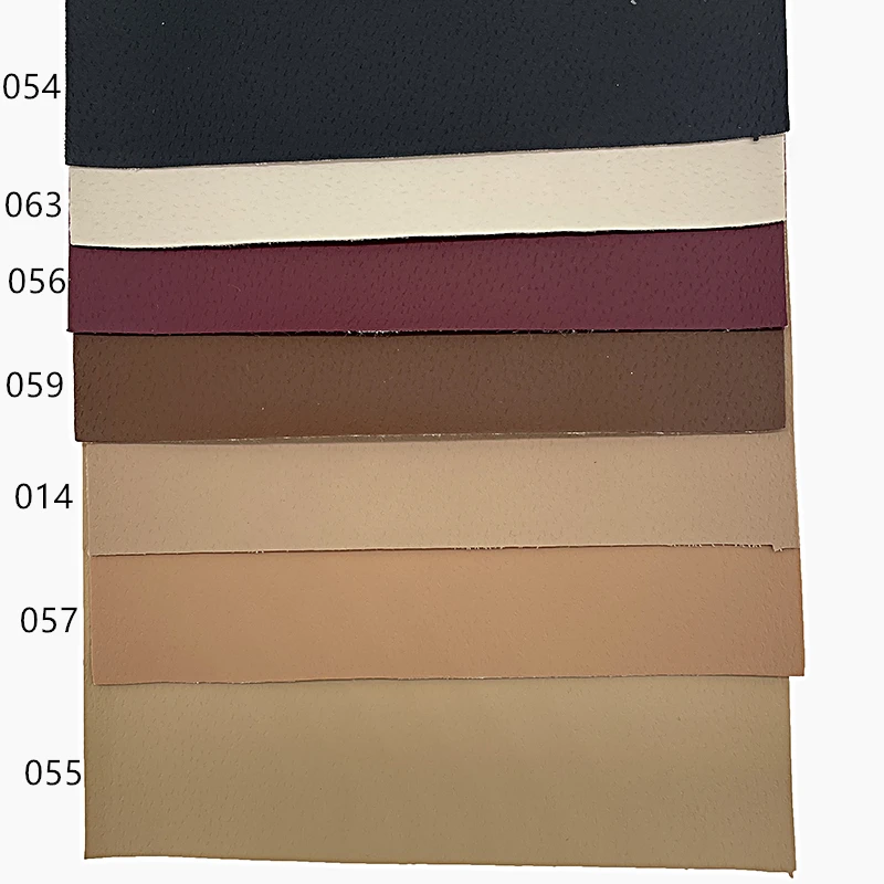 PVC Leather Faux Leather Fabric with 7 Colors in Stock 50 Yards MOQ and 100000 Meters Production Capacity