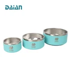 Bowl Custom Logo 18oz 32oz 64oz Stainless Steel Vacuum Insulated Pets Dog Food Bowl With Silicone Ring