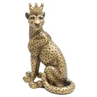 Ornaments Polyresin Modern Style Golden Animal Statue Interior Decoration Ornaments
